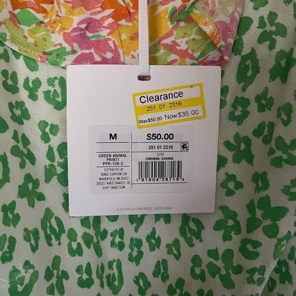 RIXO by Target Green Leopard/Floral Midi Dress - Picture 6 of 6